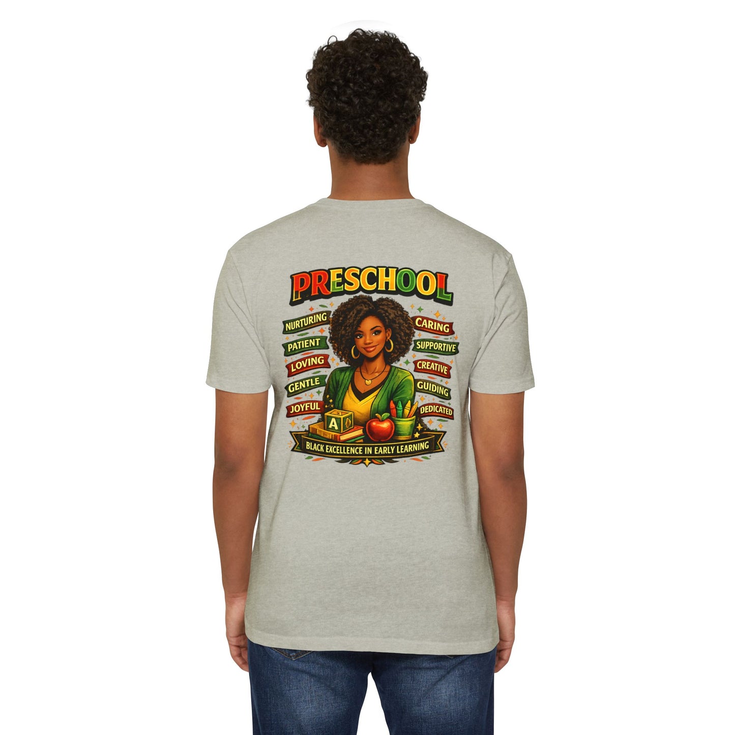 Preschool Teacher T-Shirt – "Black Excellence in Early Learning" Graphic Tee