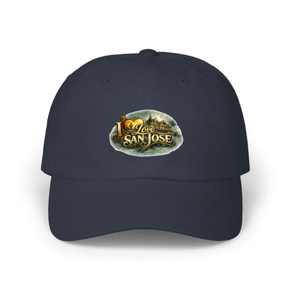I Love San Jose Dad Cap — Vintage Cityscape Embroidered Baseball Hat