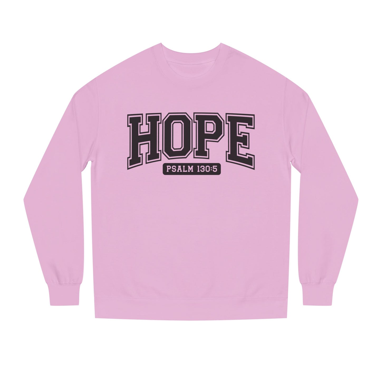 Hope Sweatshirt – 'Psalm 130:5' Inspirational Christian Crewneck