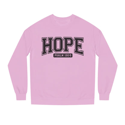 Hope Sweatshirt – 'Psalm 130:5' Inspirational Christian Crewneck