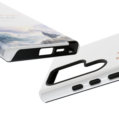 Inspirational 'Be Strong and Courageous' Phone Case — Joshua 1:9 Christian Protective Tough Case