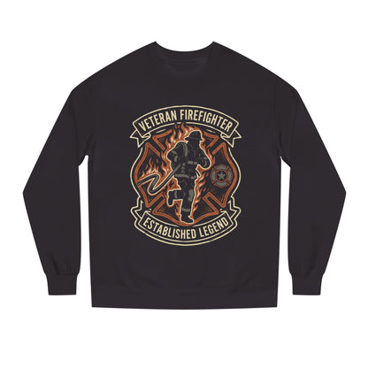 Veteran Firefighter Crewneck Sweatshirt - "Established Legend" Tribute