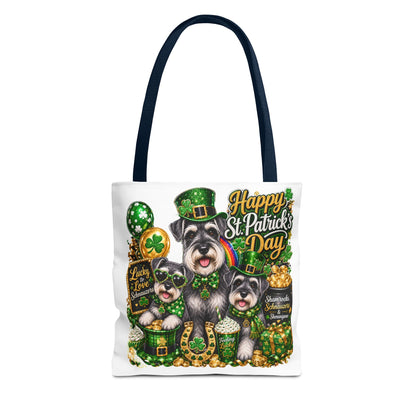 St. Patrick's Day Schnauzer Tote Bag – Happy St. Patrick’s Day Dogs Design