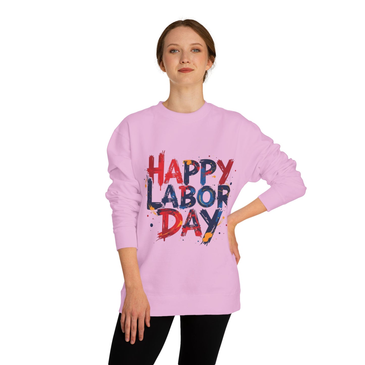 Happy Labor Day Crewneck Sweatshirt – Patriotic Holiday Pullover