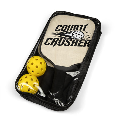 Court Crusher Pickleball Paddles Set – 2-Pack Paddle Kit with Balls
