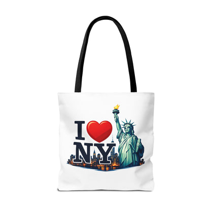 I  NY Statue of Liberty Tote Bag — New York City Souvenir Canvas Tote