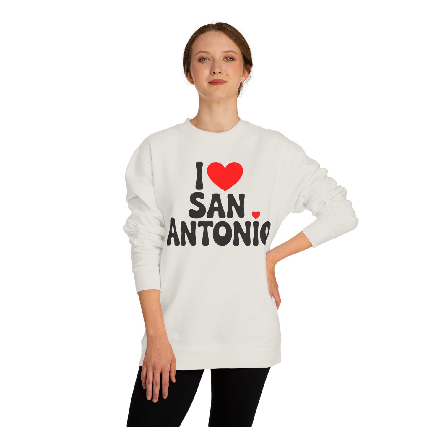 I Heart San Antonio Sweatshirt — Cute City Pride Crewneck