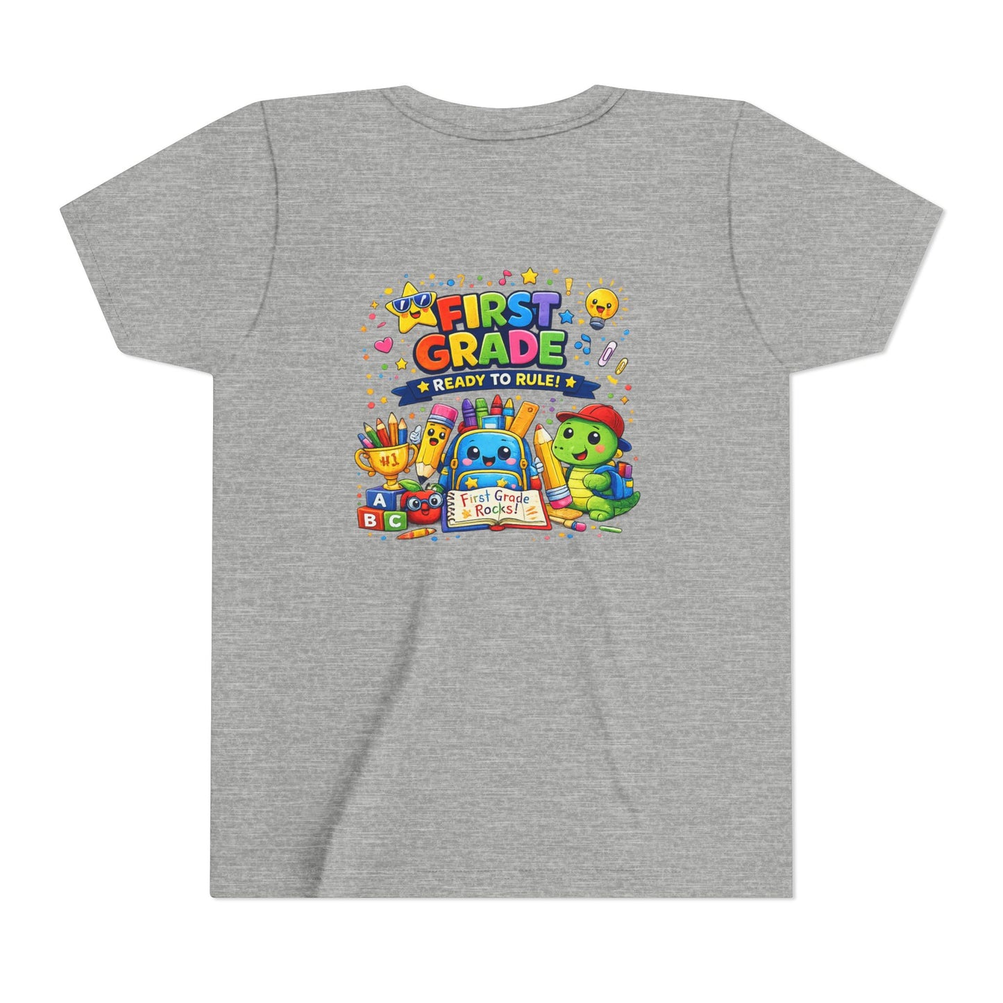 First Grade Youth T‑Shirt – "First Grade Ready to Rule" Cute Back-to-School Tee