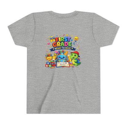 First Grade Youth T‑Shirt – "First Grade Ready to Rule" Cute Back-to-School Tee