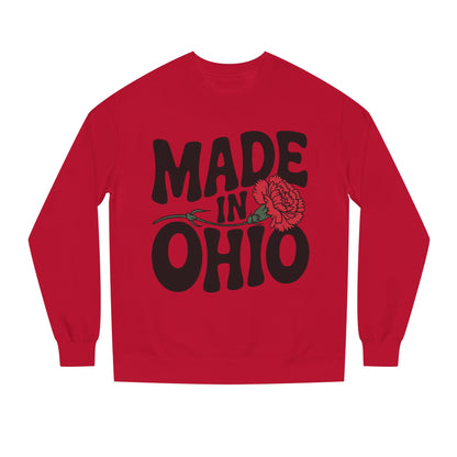 Made in Ohio Sweatshirt — Retro Floral State Pride Crewneck