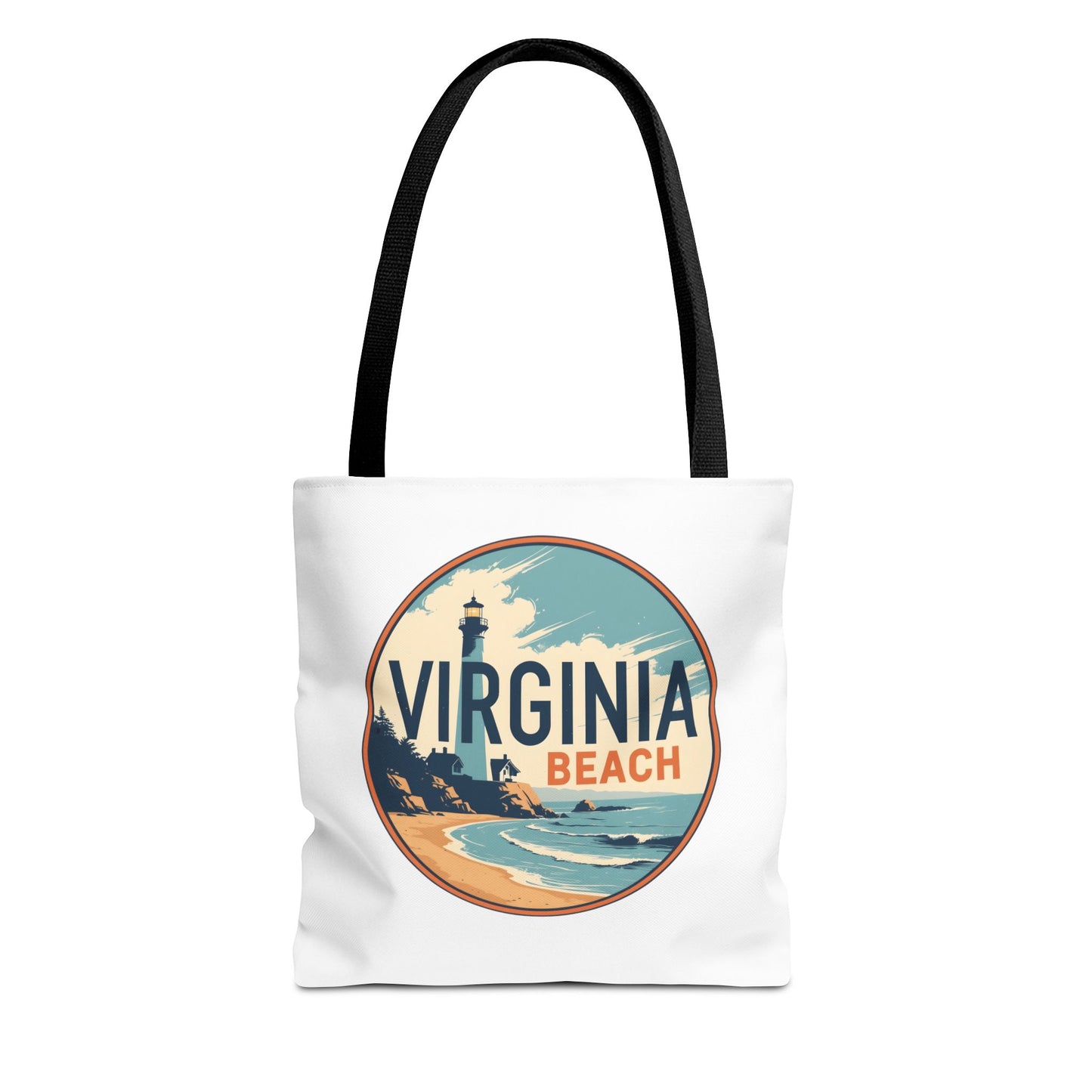 Virginia Beach Vintage Lighthouse Tote Bag
