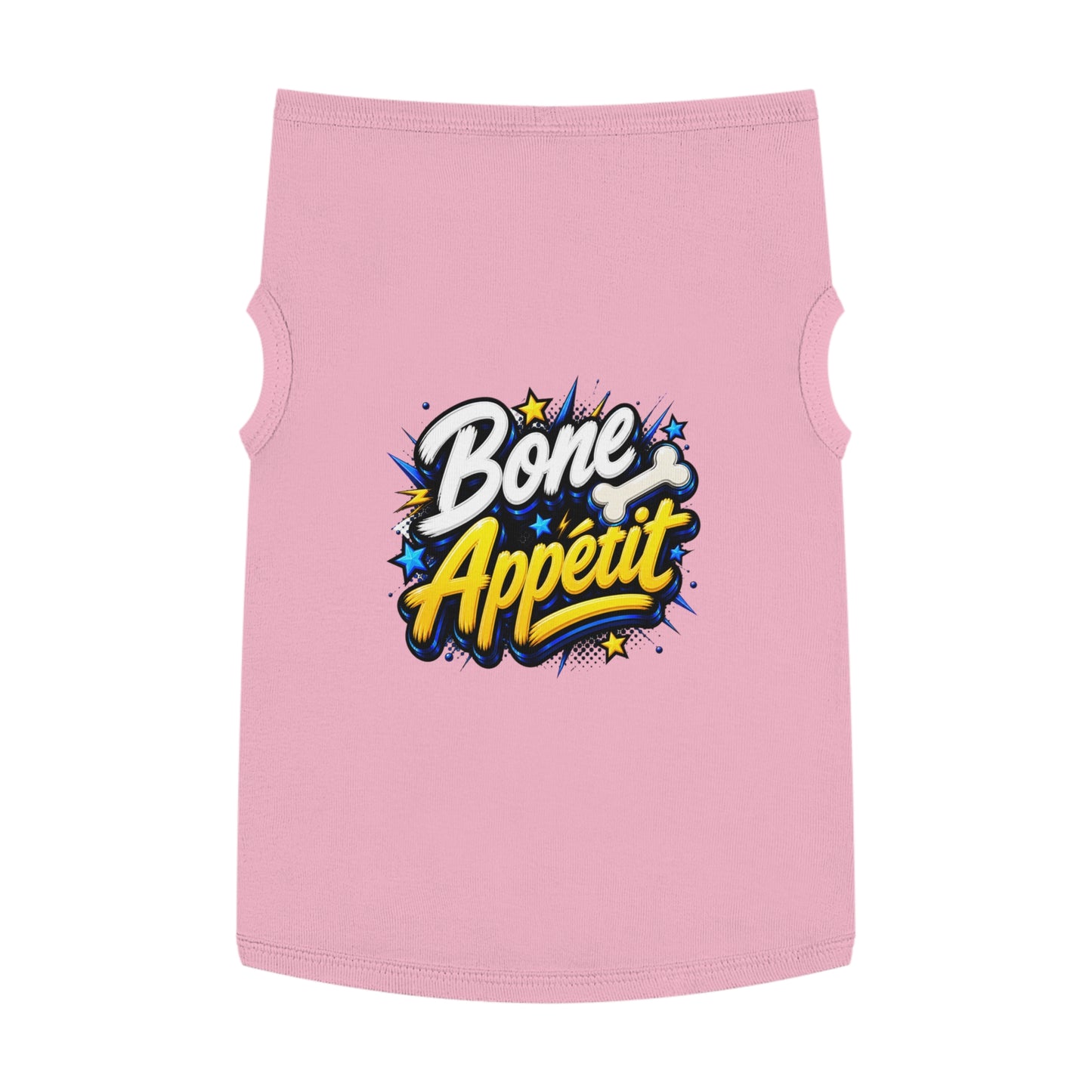 Pet Tank Top — "Bone Appétit" Graphic Dog Tank
