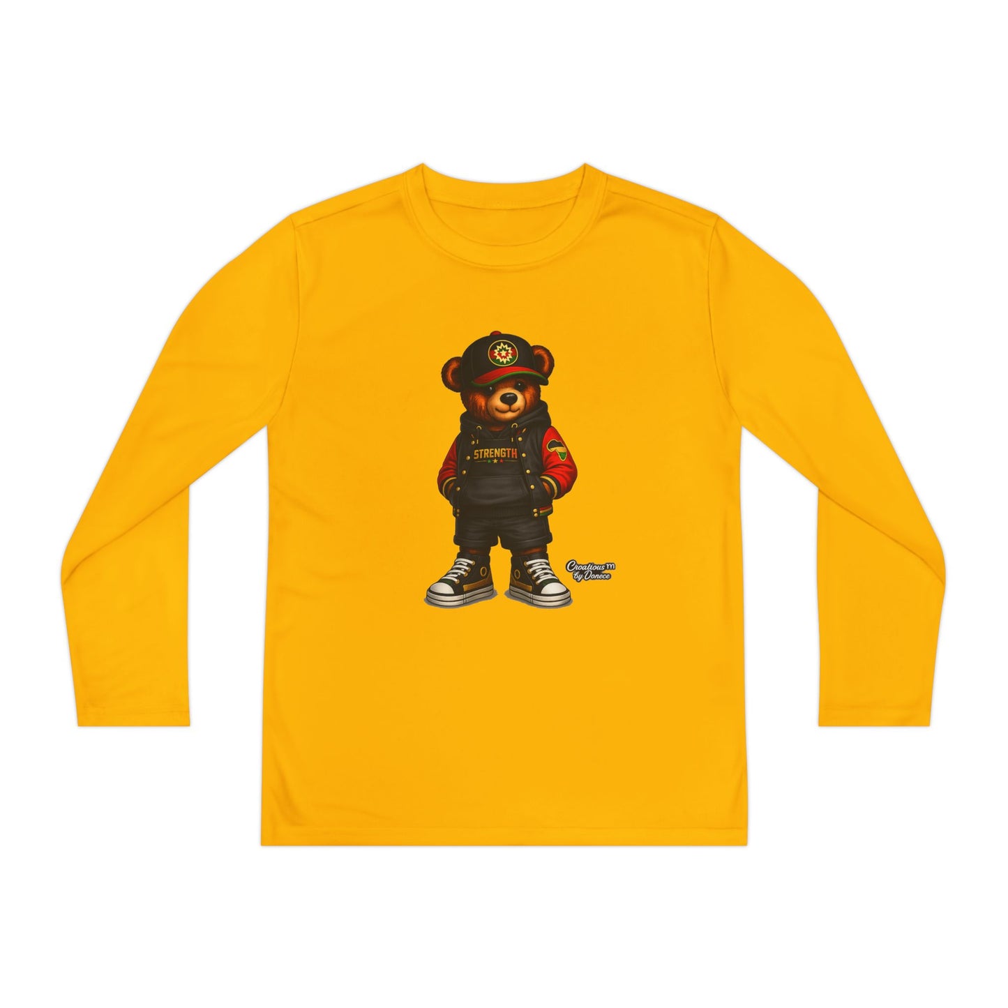 Youth Long Sleeve Tee — Urban Bear Graphic