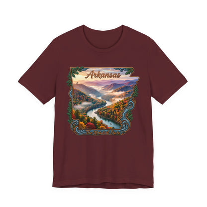 Arkansas Scenic River Tee — The Natural State Retro Landscape T-Shirt
