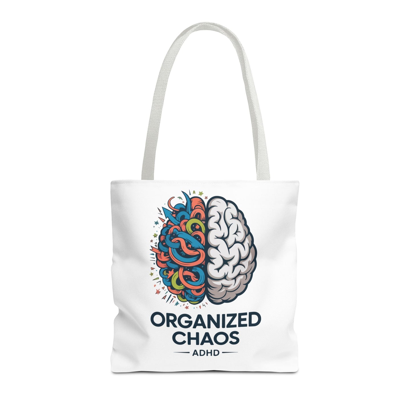 ADHD Tote Bag — "Organized Chaos" Brain Design