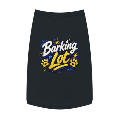 Barking Lot Pet Tank Top – Funny Paw Print Dog Shirt