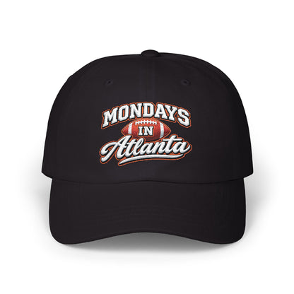 Mondays in Atlanta Dad Cap — Vintage Football Script Hat