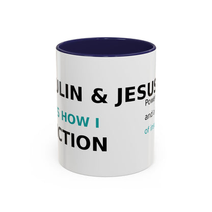 Christian Diabetes Coffee Mug – "Powered by Faith and a Little Bit of Insulin" Accent Mug (11/15oz)