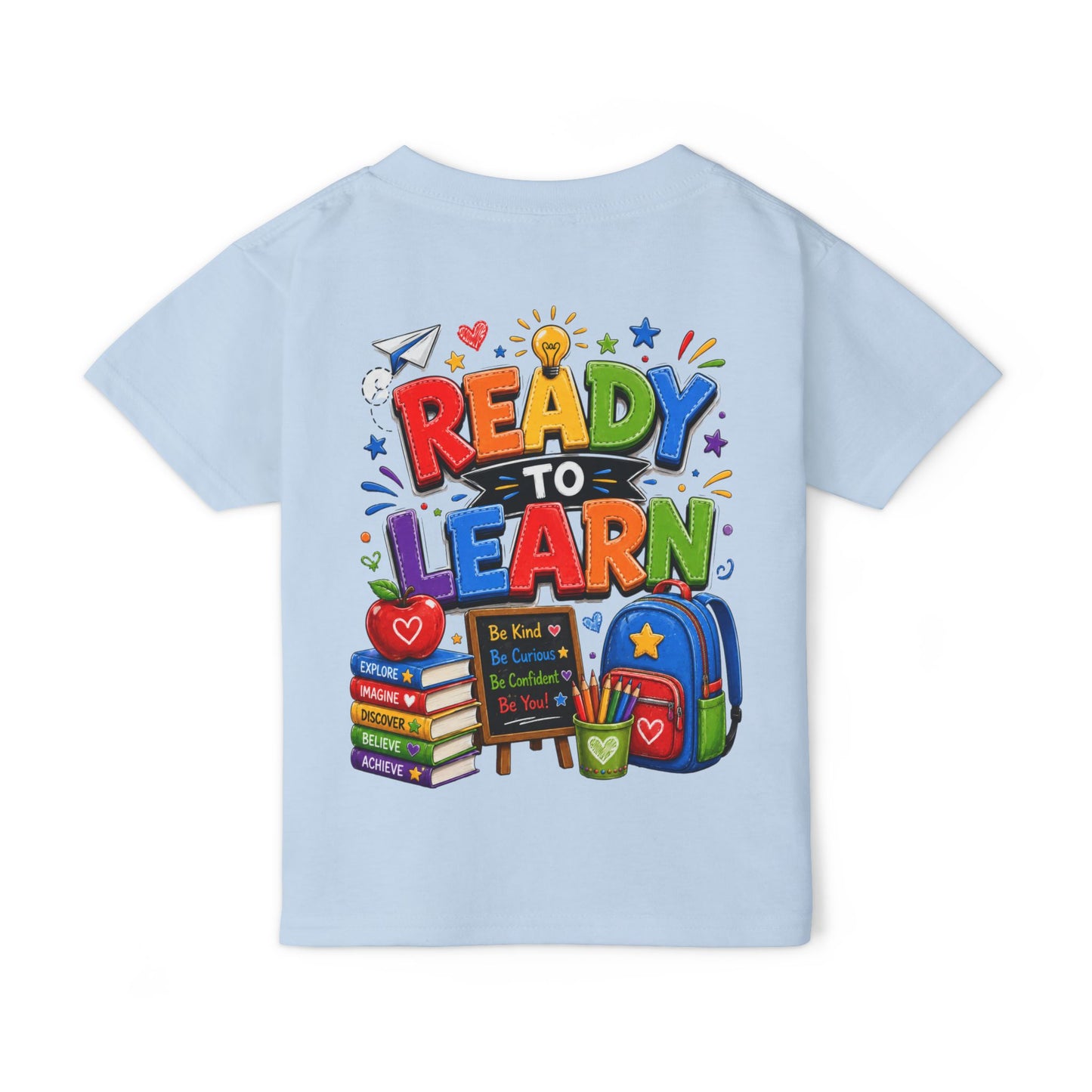 Toddler T-Shirt — "Ready to Learn" Back-to-School Kids Tee