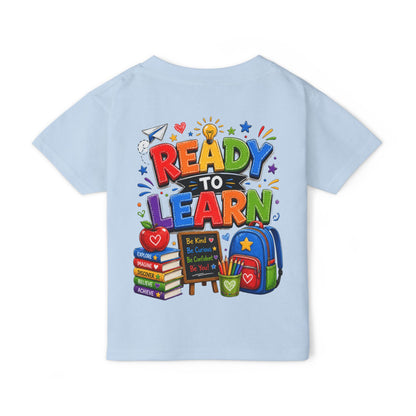 Toddler T-Shirt — "Ready to Learn" Back-to-School Kids Tee