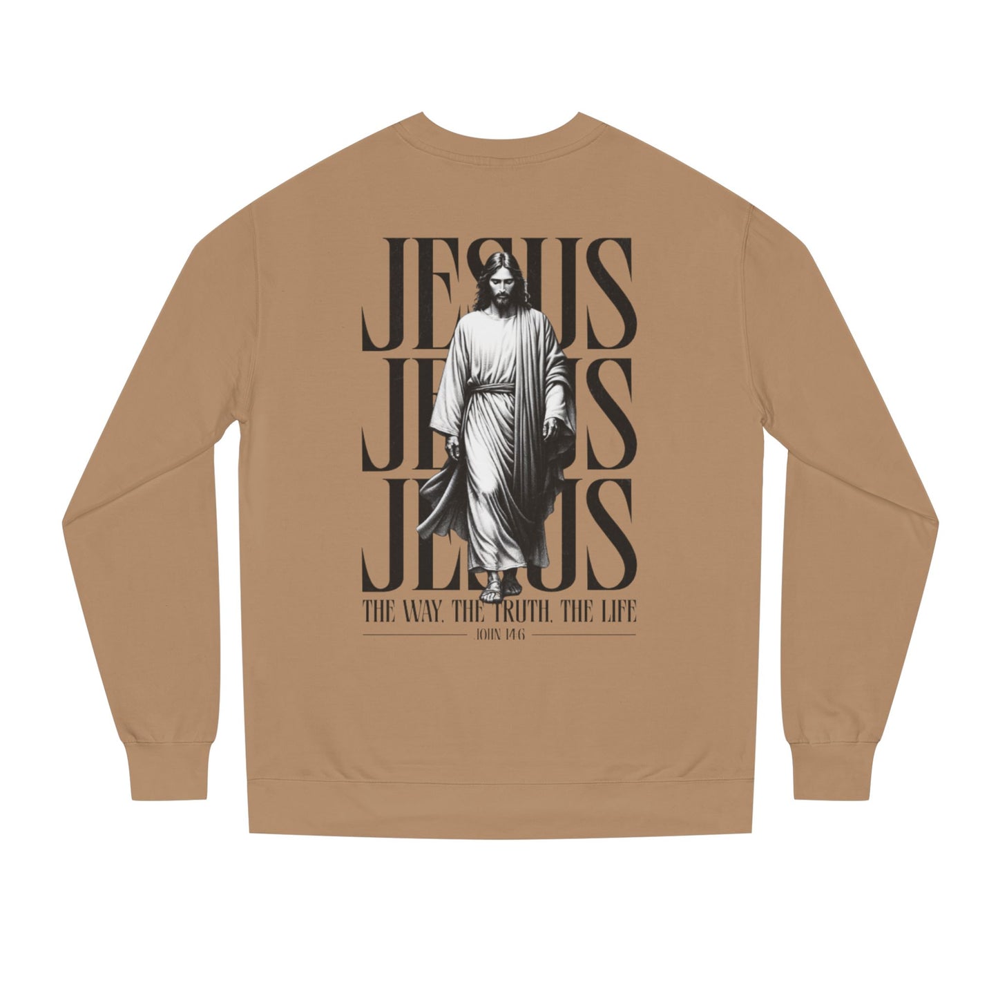 Jesus Graphic Sweatshirt — 'The Way The Truth The Life' Christian Crewneck