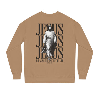 Jesus Graphic Sweatshirt — 'The Way The Truth The Life' Christian Crewneck