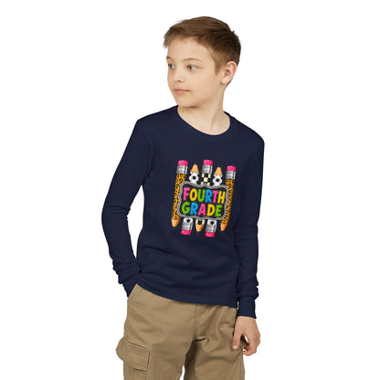 Fourth Grade Pencils Youth Long Sleeve Tee