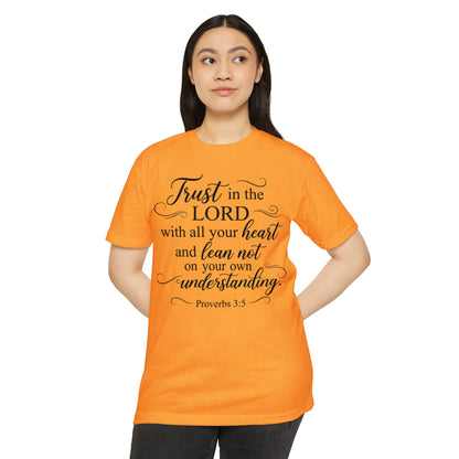 Proverbs 3:5 Faith T-Shirt — "Trust in the Lord" Inspirational Christian Tee