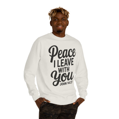 Peace I Leave With You Sweatshirt — John 14:27 Christian Crewneck