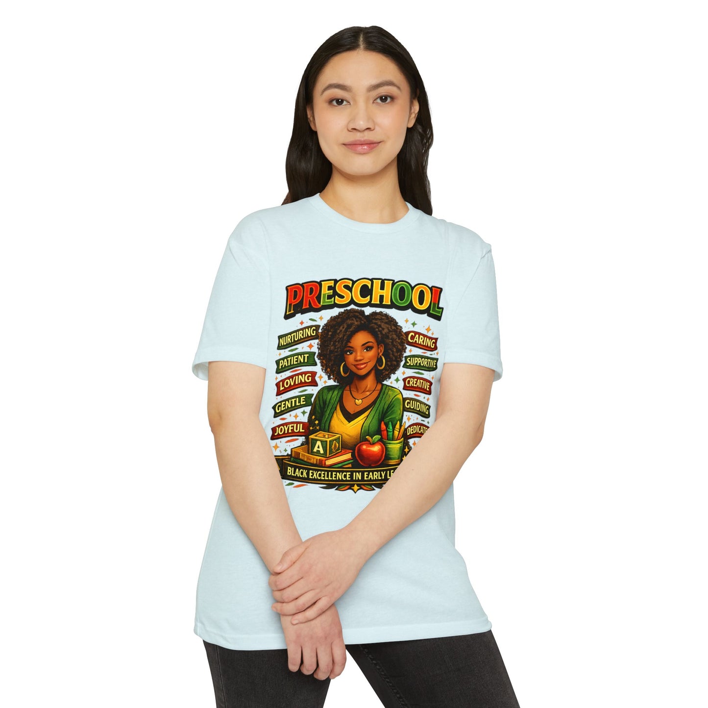 Preschool Teacher T-Shirt – "Black Excellence in Early Learning" Graphic Tee