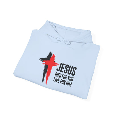 "Jesus Died For You, Live For Him" Hoodie