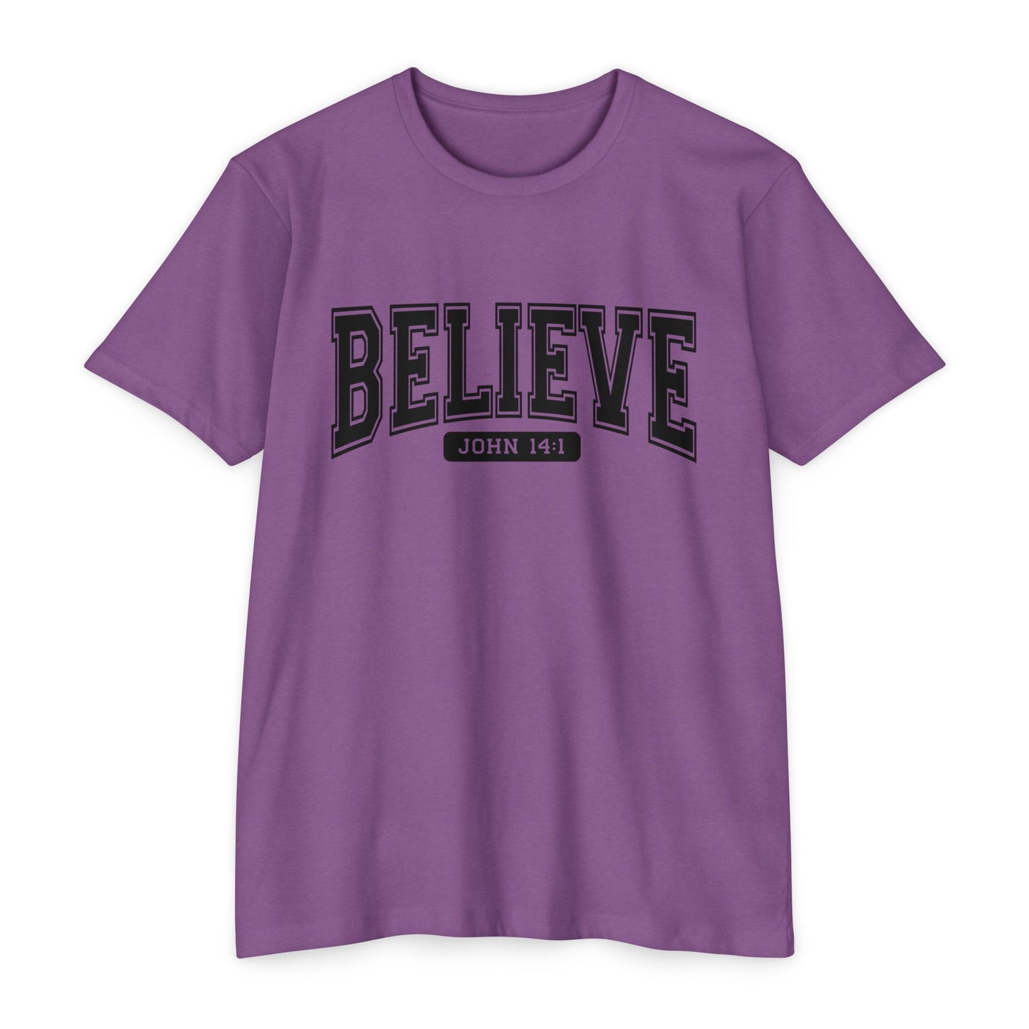 Believe John 14:1 T-Shirt — Faith-Inspired Biblical Tee