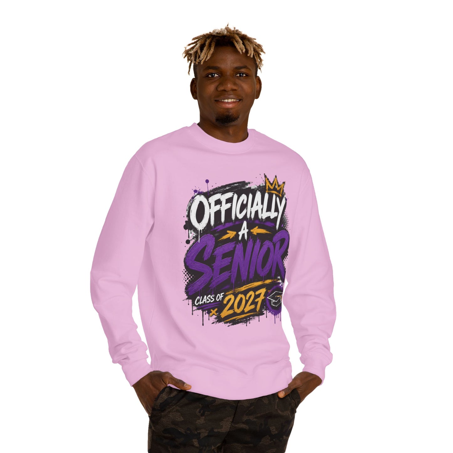 Senior Class 2027 Crewneck Sweatshirt — "Officially a Senior" Graduation Pullover