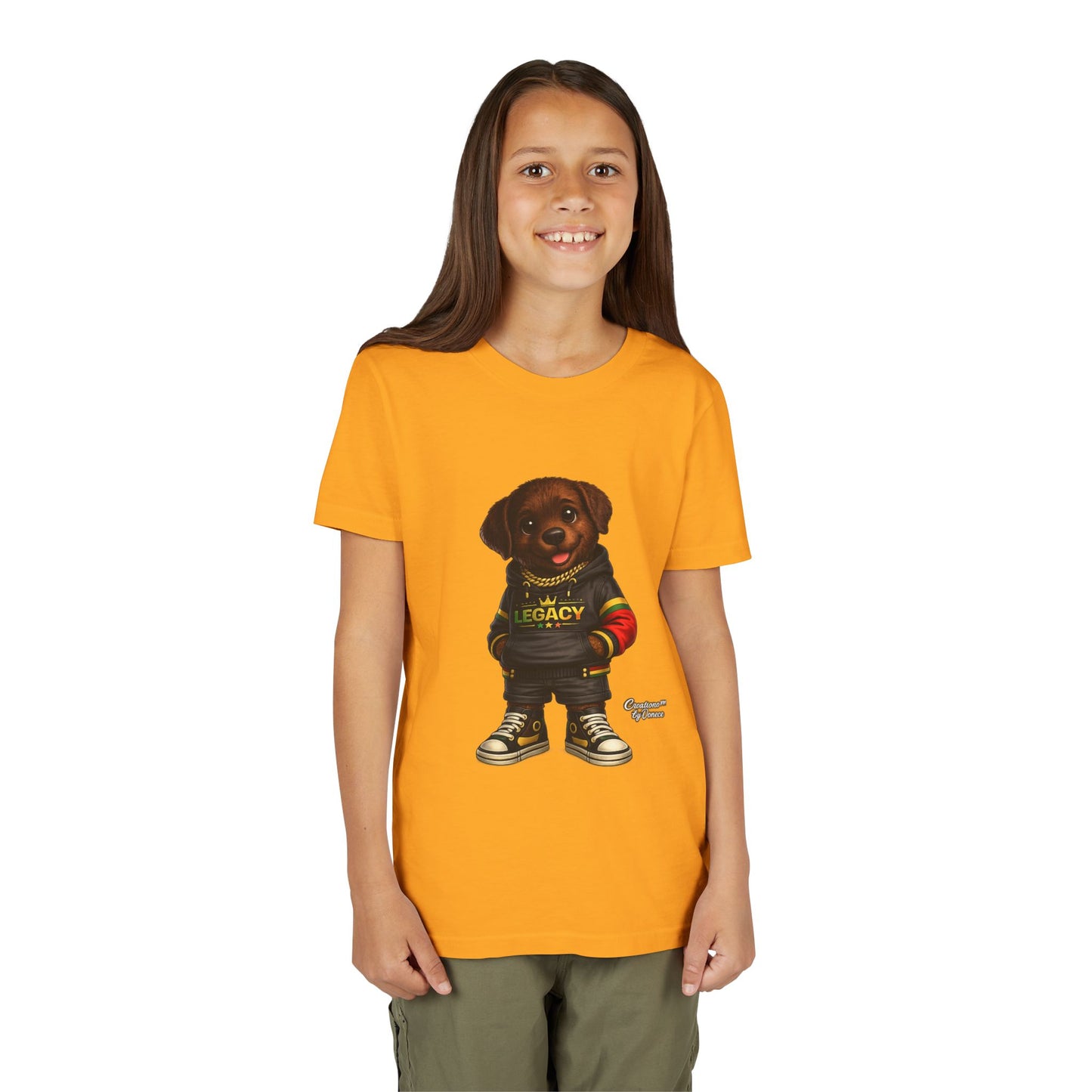 Youth Dog Tee — 'Legacy' Streetwear Puppy Graphic Shirt
