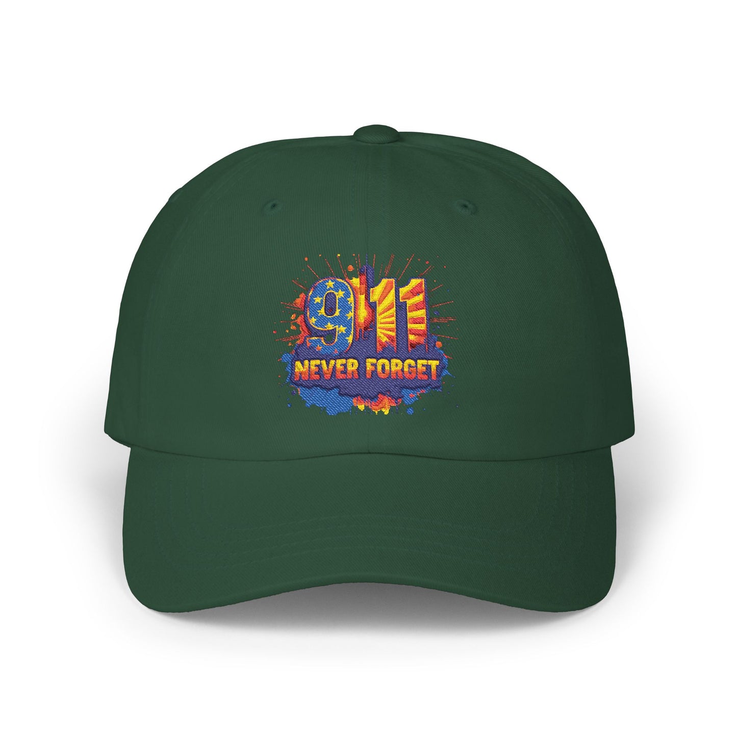9/11 Never Forget Dad Cap - Memorial Tribute Baseball Hat