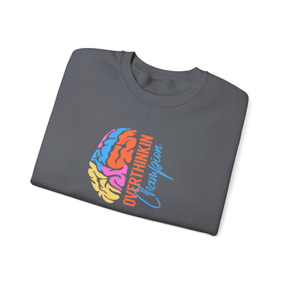 Overthinking Brain Crewneck Sweatshirt