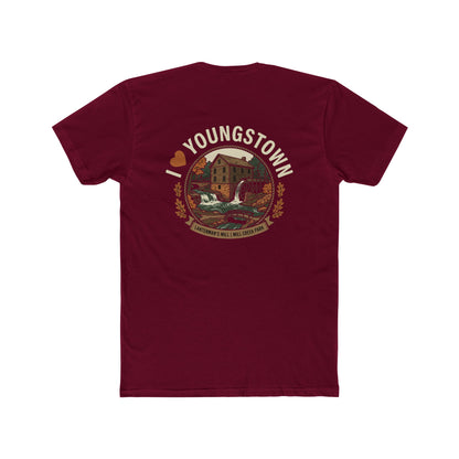 Youngstown Scenic Tee — Vintage Waterfall & Covered Bridge Graphic Shirt