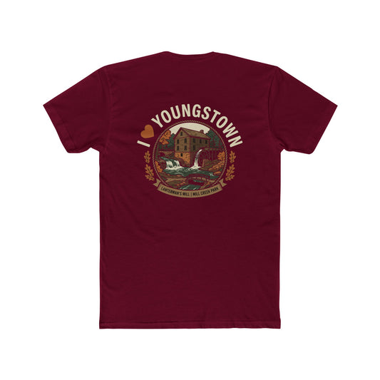 Youngstown Scenic Tee — Vintage Waterfall & Covered Bridge Graphic Shirt