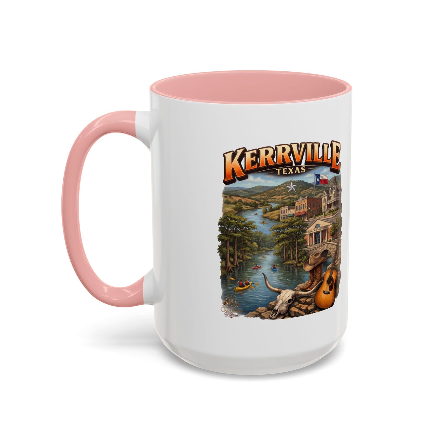 Kerrville Texas Souvenir Coffee Mug — Scenic Riverfront Design (11/15oz)