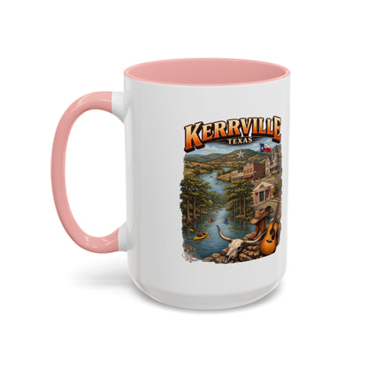 Kerrville Texas Souvenir Coffee Mug — Scenic Riverfront Design (11/15oz)
