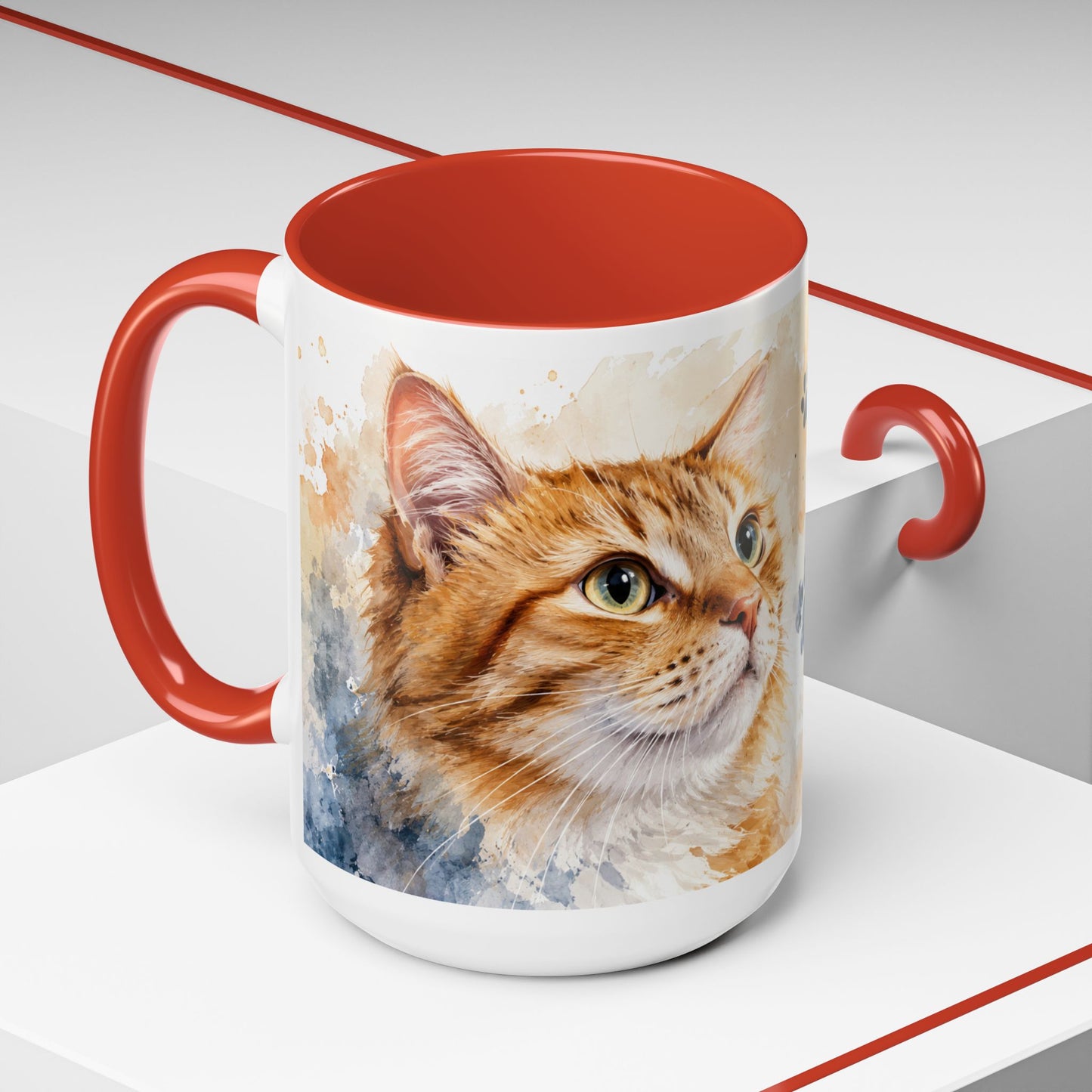 Cat Lover Coffee Mug — “A House Is Not A Home Without A Cat” Accent Mug (11/15oz)