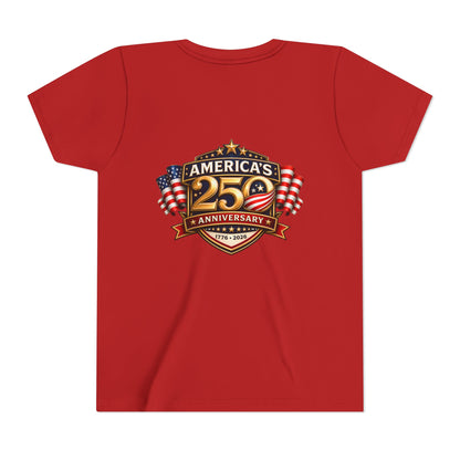 America's 250th Anniversary Youth Tee - Patriotic 1776–2026 Celebration Shirt