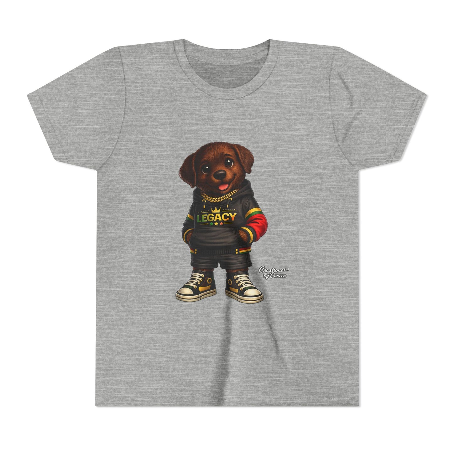 Youth Dog Tee — 'Legacy' Streetwear Puppy Graphic Shirt