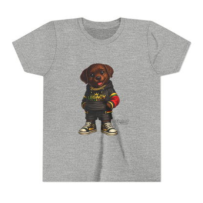 Youth Dog Tee — 'Legacy' Streetwear Puppy Graphic Shirt