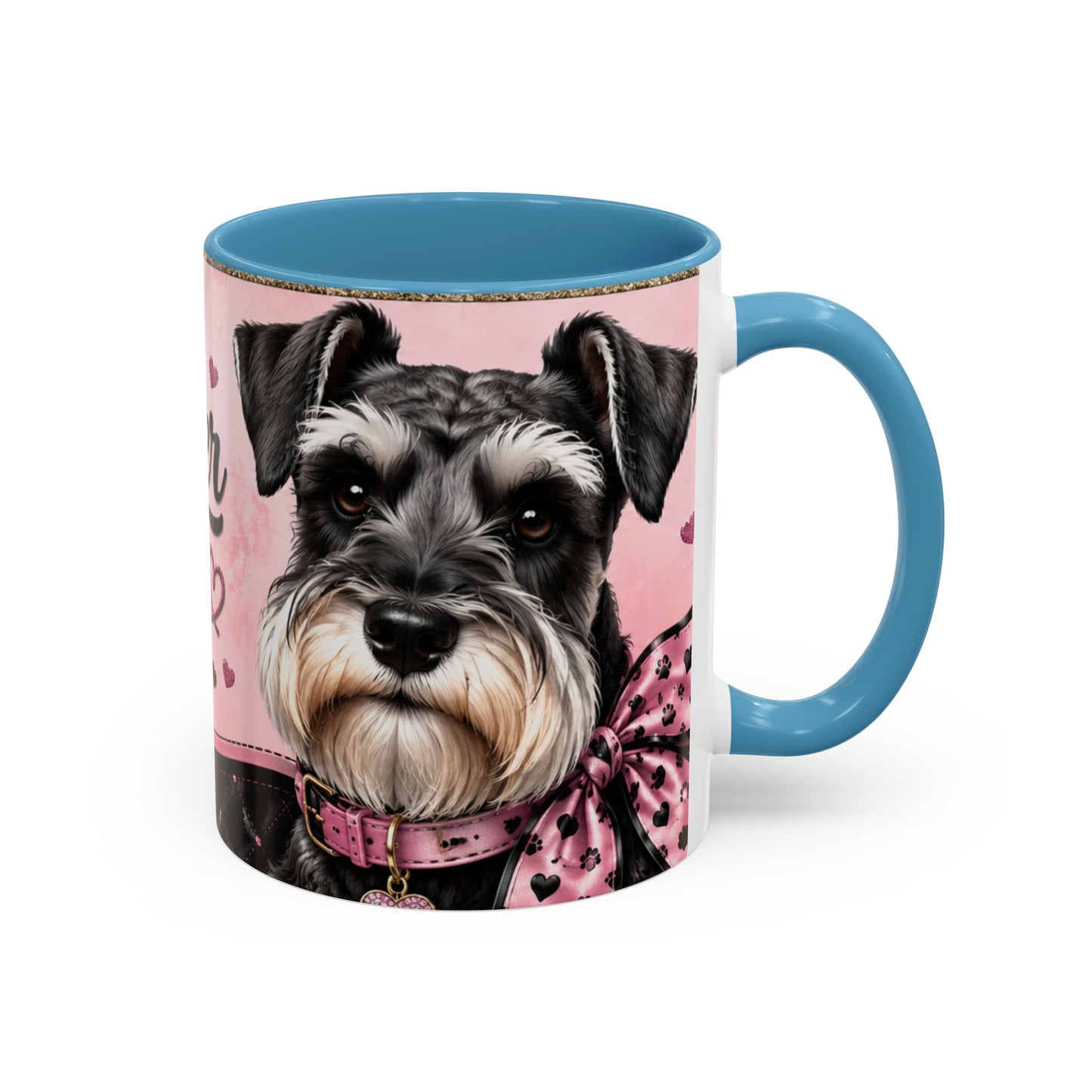 Schnauzer Coffee Mug — "Messy Beard, Big Heart" Accent Mug (11/15oz)