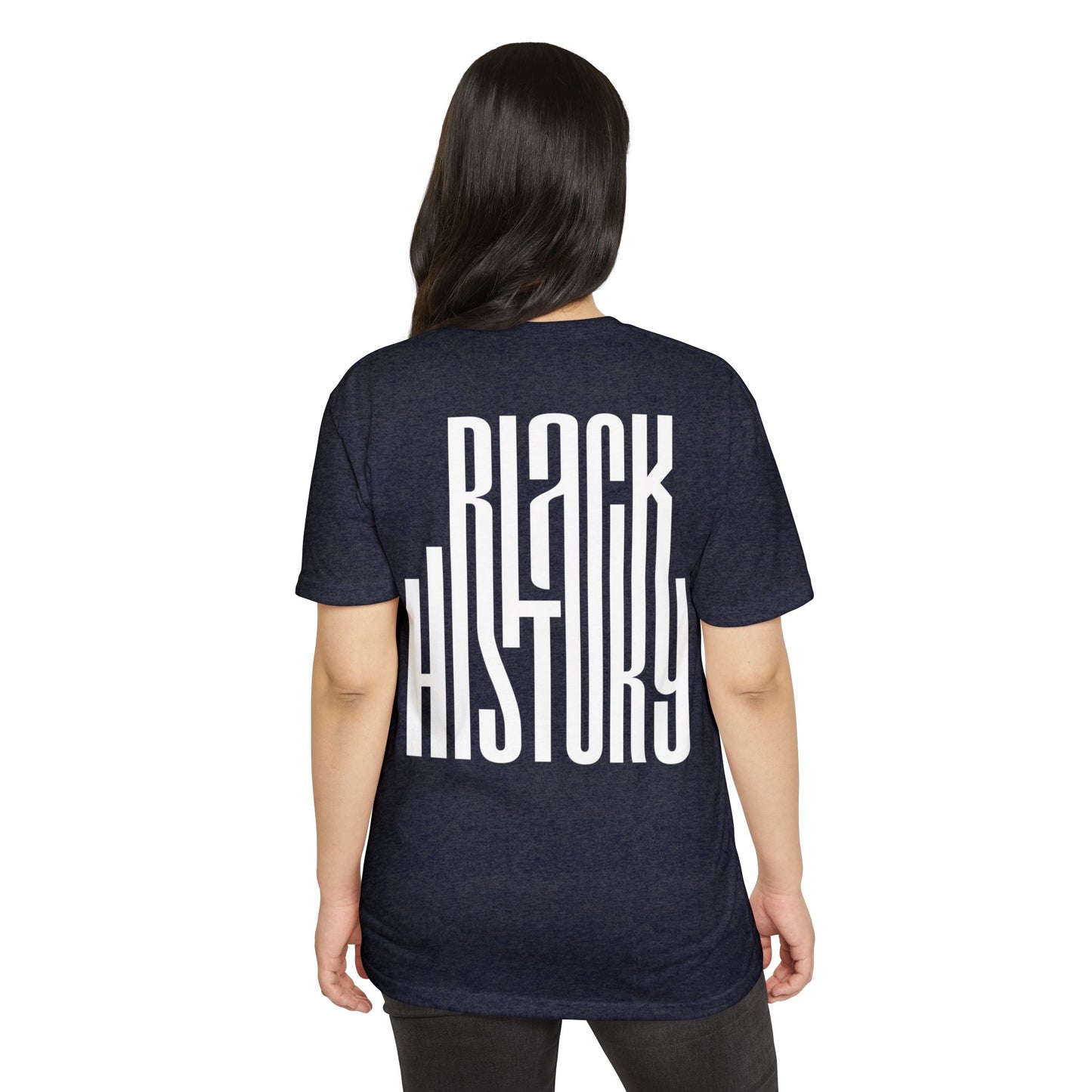 Black History T-Shirt — Bold Vertical Typography