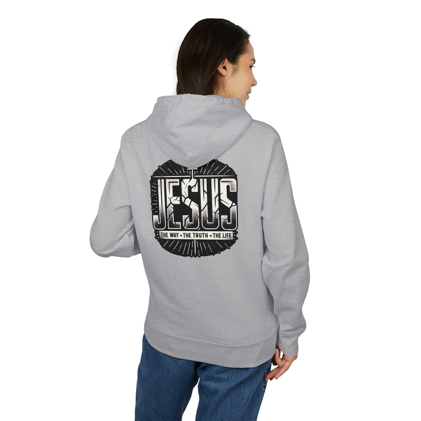 Jesus Hoodie — “Jesus: The Way • The Truth • The Life” Graphic Pullover