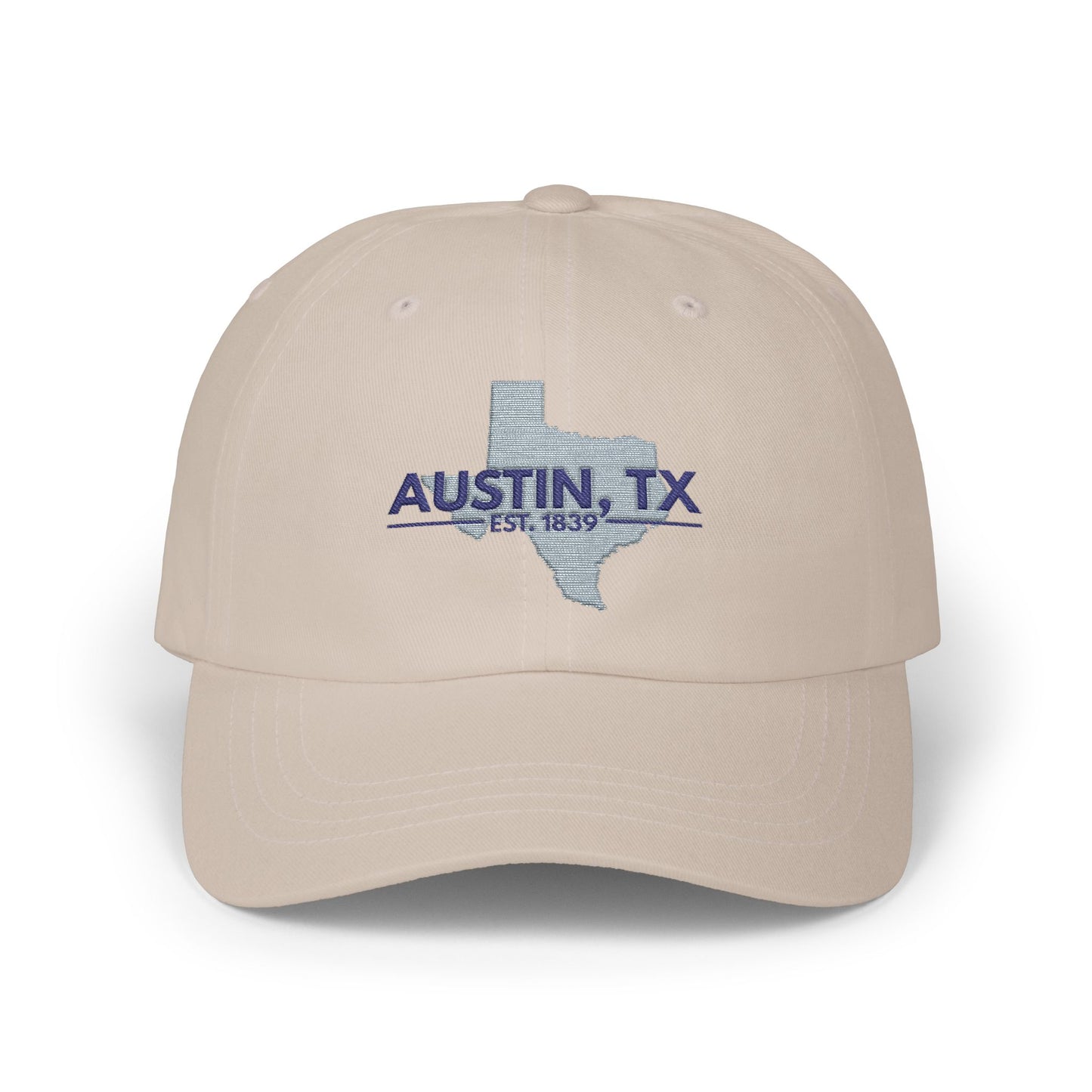 Austin, TX Dad Cap – Embroidered Texas Outline Baseball Hat
