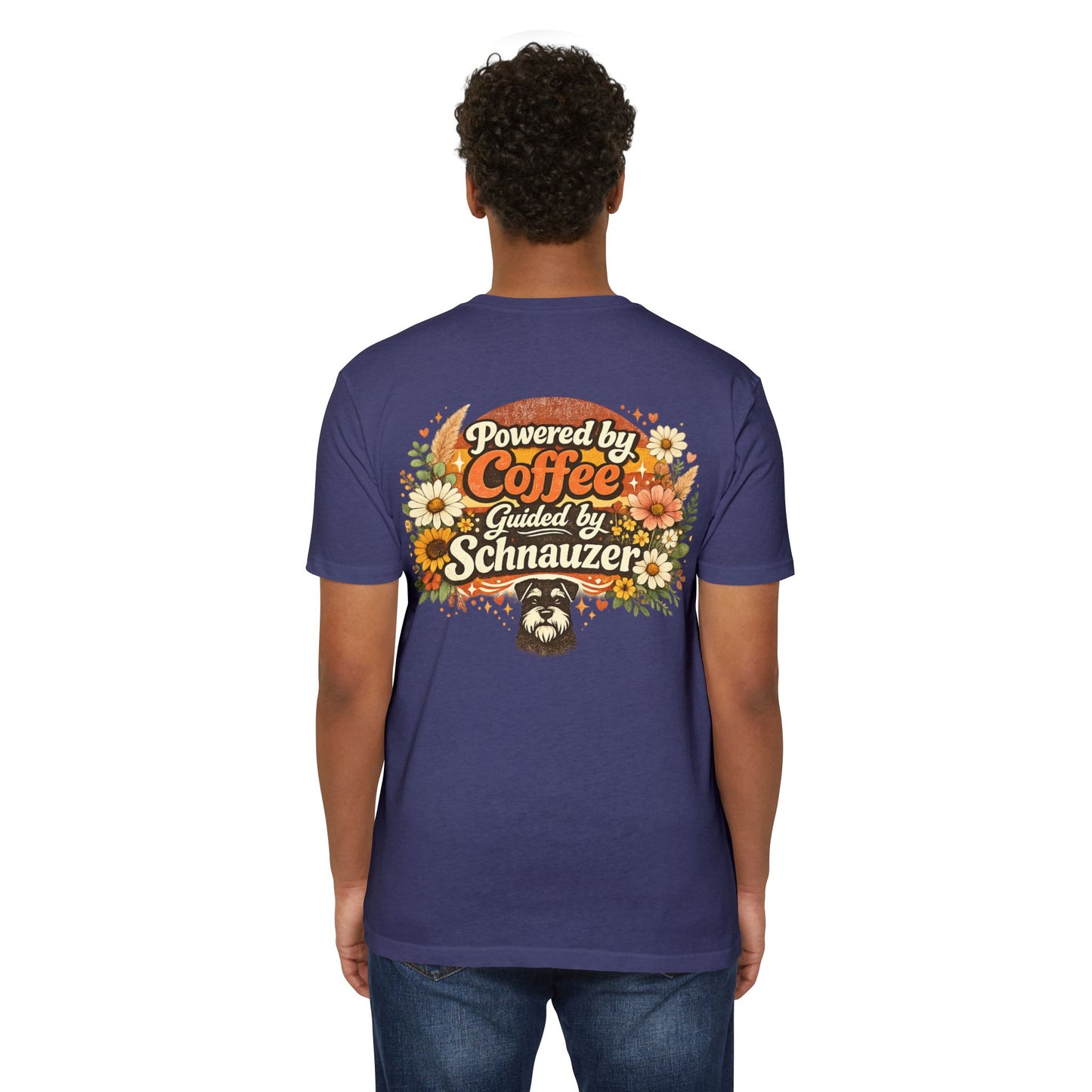 Powered by Coffee Guided by Schnauzer T-Shirt