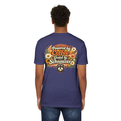 Powered by Coffee Guided by Schnauzer T-Shirt